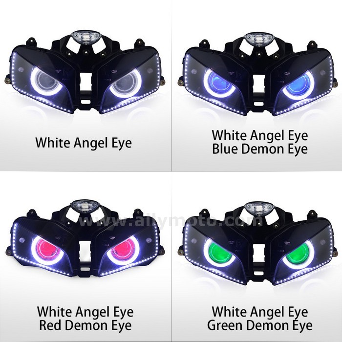 041 Led Angel Eyes Demon Eyes Hid Kit Headlight Honda Cbr600Rr 2003 2004 2005 2006-4 041 Led Angel Eyes Demon Eyes Hid Kit Headlight Honda Cbr600Rr 2003 2004 2005 2006-4